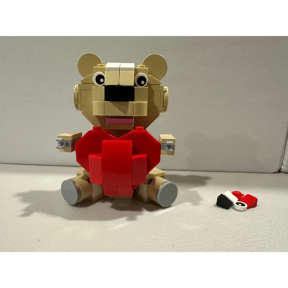 LEGO 40085 Valentine Bear Teddy Heart Complete Retired 2014 Anniversary Gift